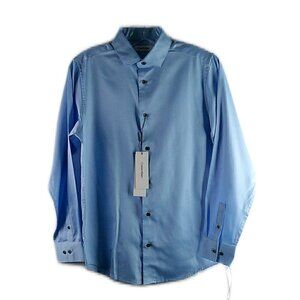 Calvin Klein - Blue Long Sleeve Button Down Shirt - 16 Regular